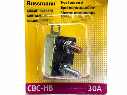 Bussmann B6P-BPCBC30HBP  30 Amp Type-I Stud Mount Circuit Breaker