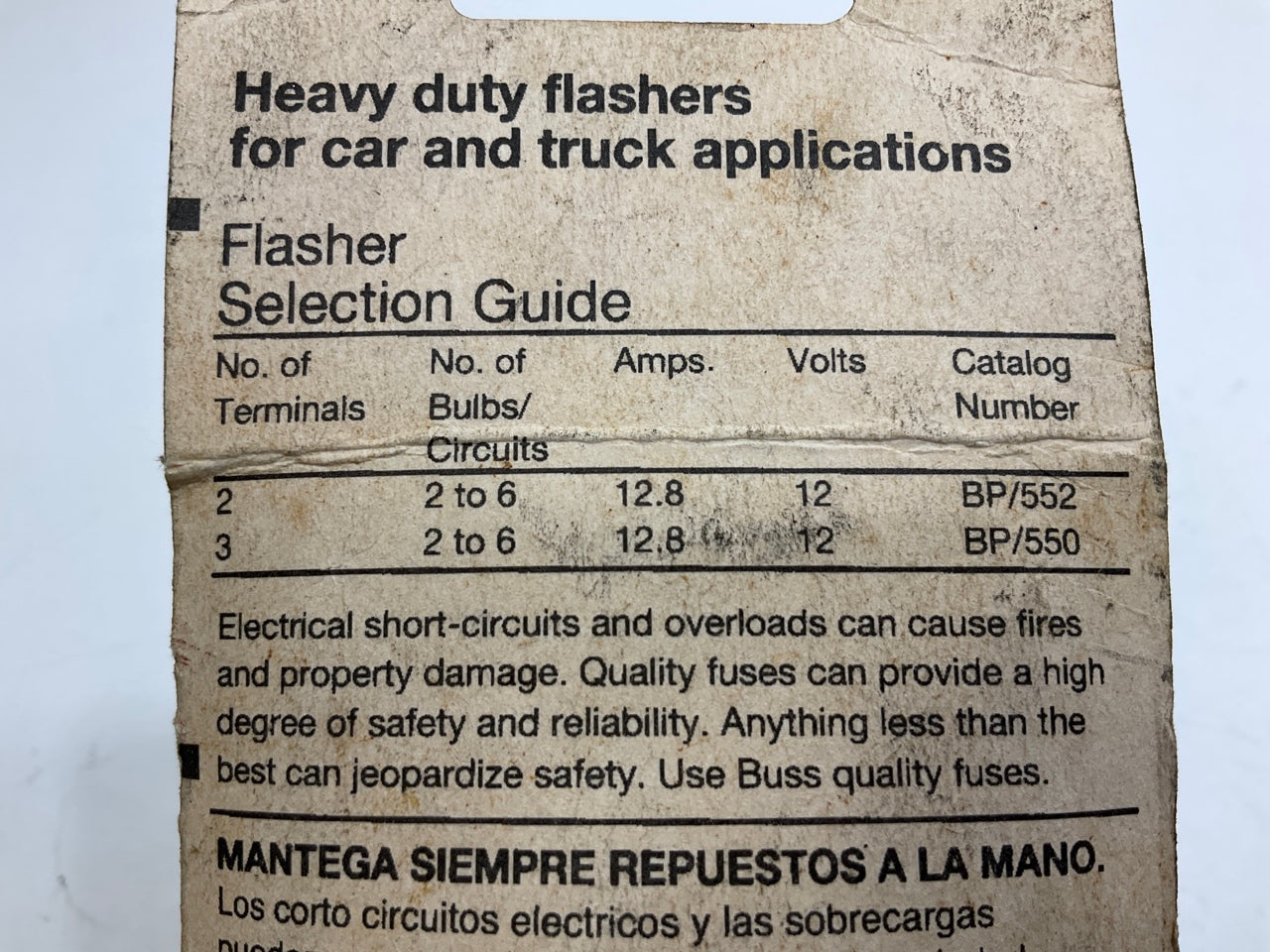 Bussmann BP-552 - Hazard Warning Flasher (552/536 Flasher)
