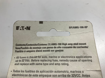 (10) Bussmann BP-AMG-100-RP AMG High Current Stud Mount Fuse (100 Amp Rating)