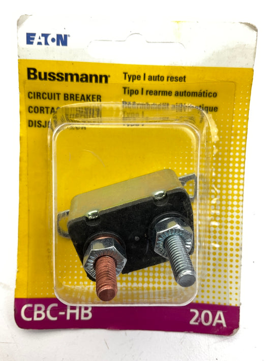 Bussmann BP-CBC-20HB-RP 20 Amp Type I Stud Mount Auto Reset Circuit Breaker