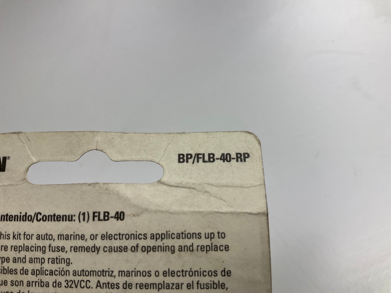 10 / Pack - Bussmann BP-FLB-40-RP Bolt In Cartridge Fuse - 40 Amp