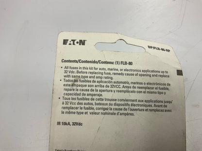 (10) Bussmann BP-FLB-80-RP 80 Amp Bolt-on Fusible Link Fuse 13/16'' Bolt Terminal