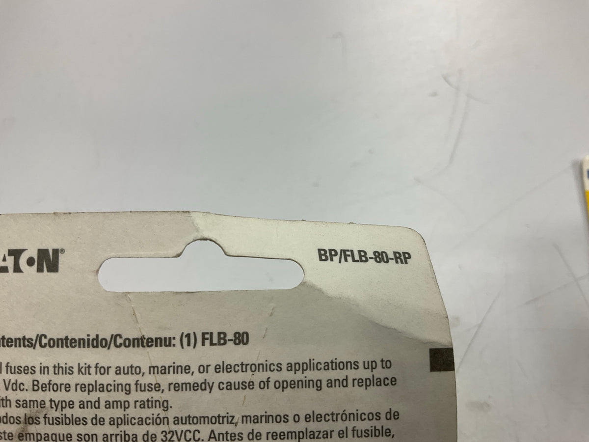 (10) Bussmann BP-FLB-80-RP 80 Amp Bolt-on Fusible Link Fuse 13/16'' Bolt Terminal