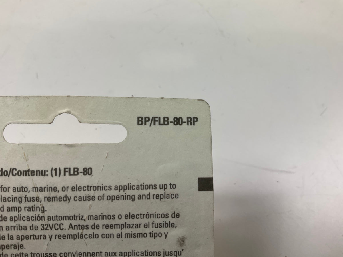 Bussmann BP-FLB-80-RP 80 Amp Bolt-on Fusible Link Fuse 13/16'' Bolt Terminal