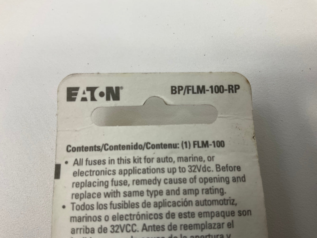 (10) Bussmann BP-FLM-100-RP 100 Amp Bolt In Cartridge Fuse Male Terminals 100A