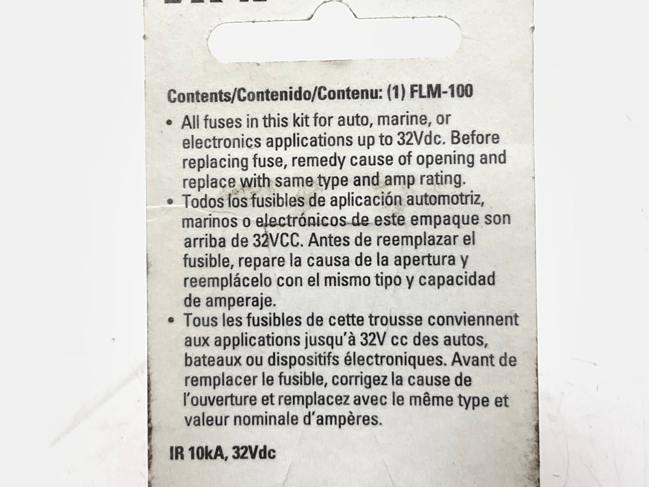 Bussmann BP-FLM-100-RP 100 Amp Bolt In Cartridge Fuse Male Terminals