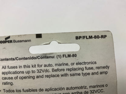 Bussmann BP/FLM-80-RP 80 Amp Male Termination Fusible Link, 80A