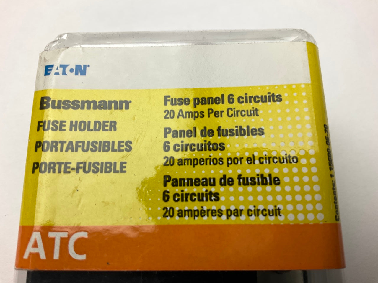 Bussmann BP15600-06-20 Six Circuit ATC Fuse Holder - 20 Amps Per Circuit