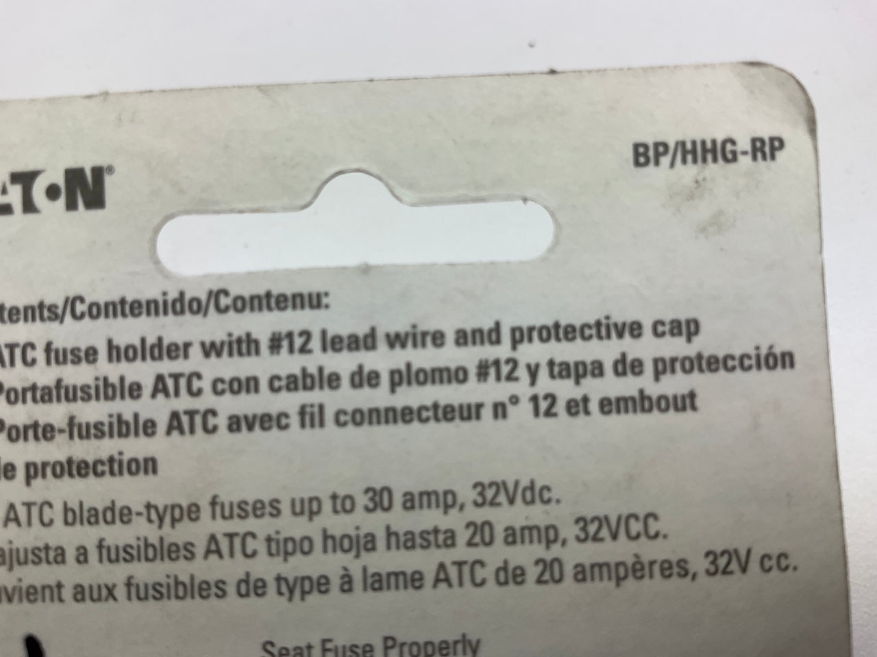 Bussmann BPHHG-RP 30 Amp ATC Fuse Holder With Protective Cap