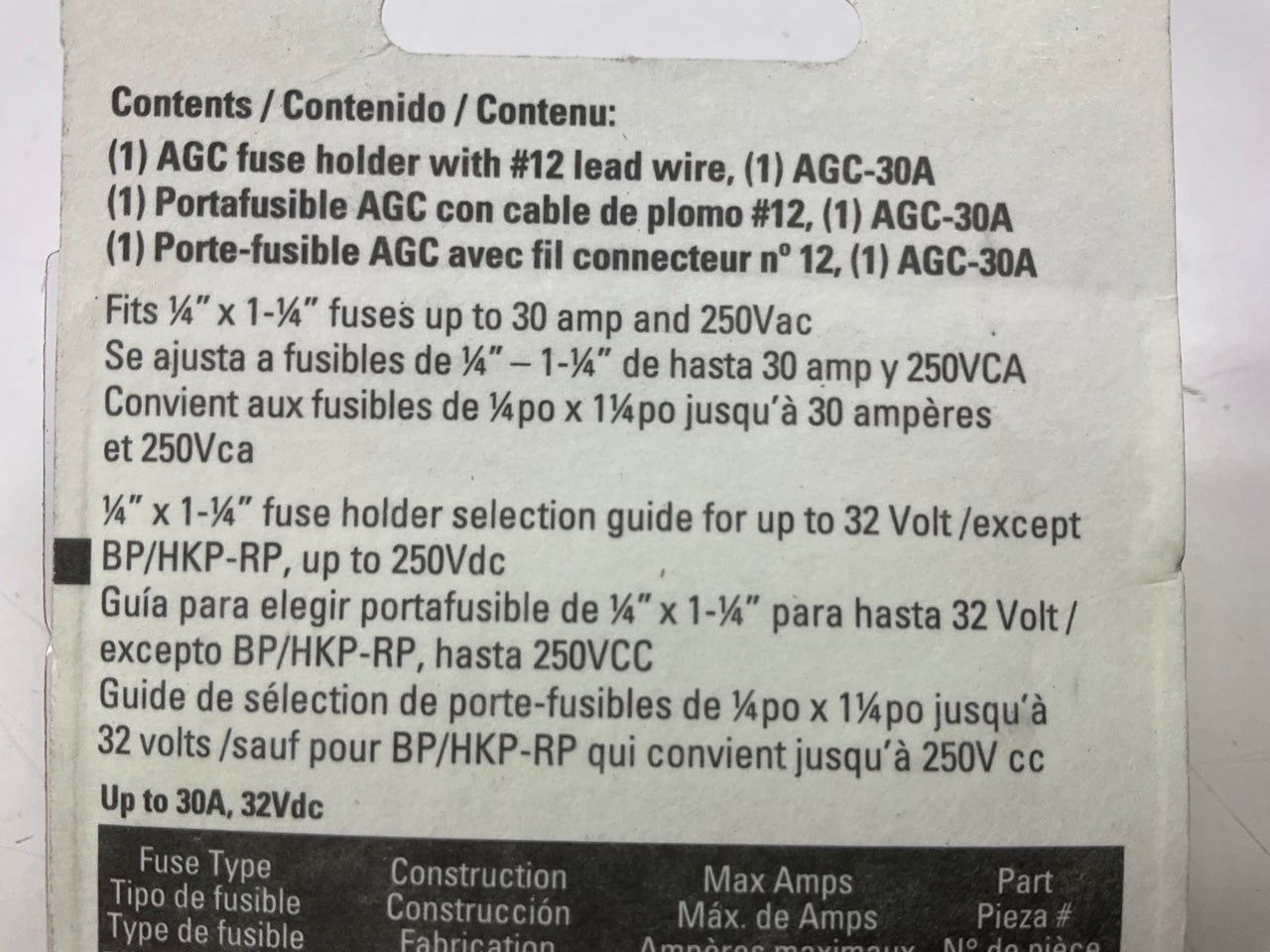 Bussmann BPHHN-RP Glass Tube In Line Holders For 1/4'' Diameter Fuses