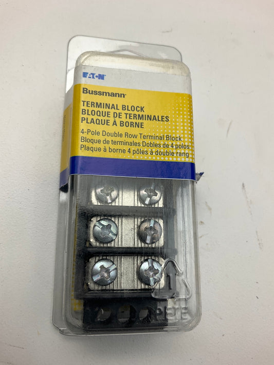 Bussmann BPTB200-04-RP 20 Amp Four Position Double Row Terminal Block