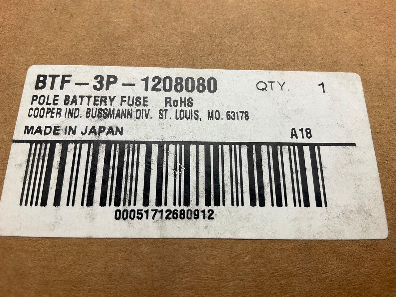 Bussmann BTF-3P-1208080 80 80 120 Battery Fuse Block Replace Toyota 82620-52060