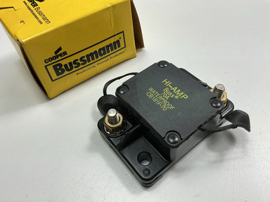 Bussmann CB181F-70 Type I High Amp 70A Waterproof Circuit Breaker, 70 Amp