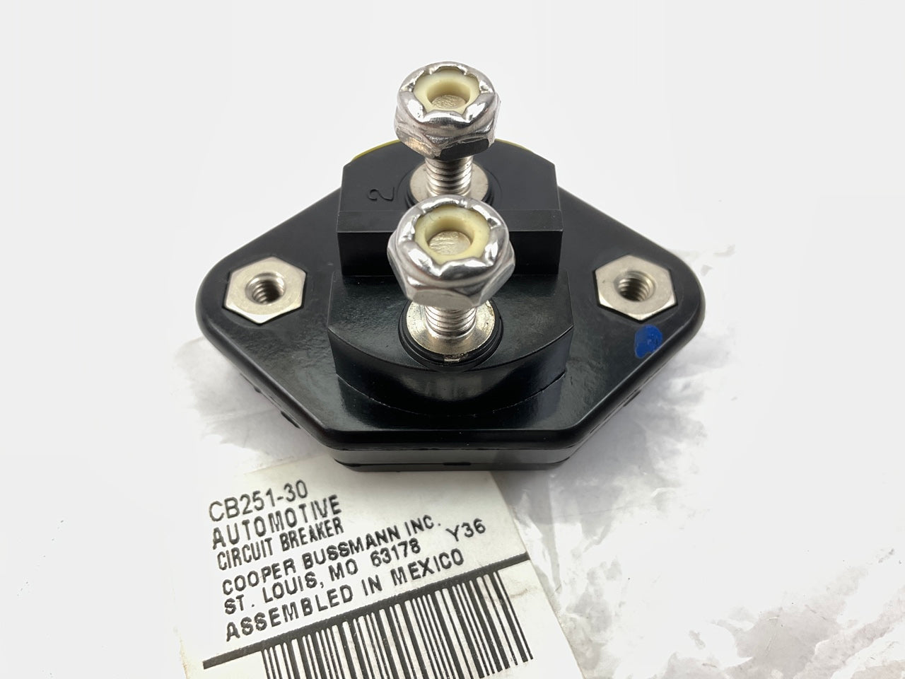 Bussmann CB251-30 30A Weatherproof Marine Panel-Mounted 30 Amp Circuit Breaker