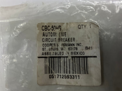 Bussmann CBC-50HB 50 Amp 50A Circuit Breaker, Type I Heavy Duty Automotive