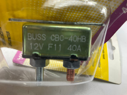 (10) Bussmann CBC-HB Circuit Breakers, Type I Heavy Duty W/ Stud Terminal 40 Amp