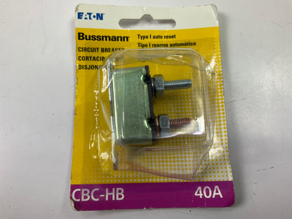 Bussmann CBC-HB Circuit Breaker, Type I Heavy Duty With Stud Terminal 40 Amp