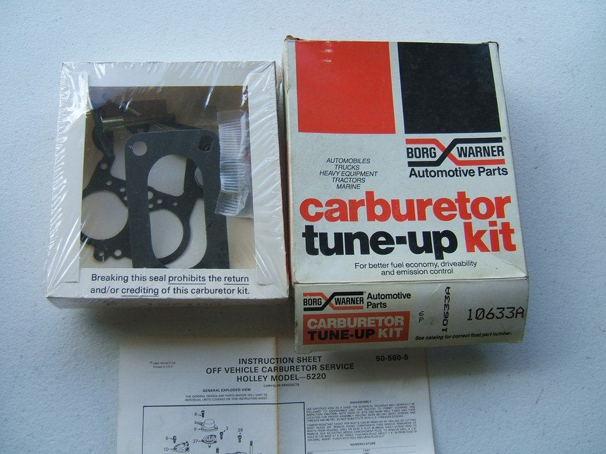 BWD 10633A Carburetor Rebuild Kit 1978-1984 Mopar For Holley 2-BBL 5220C
