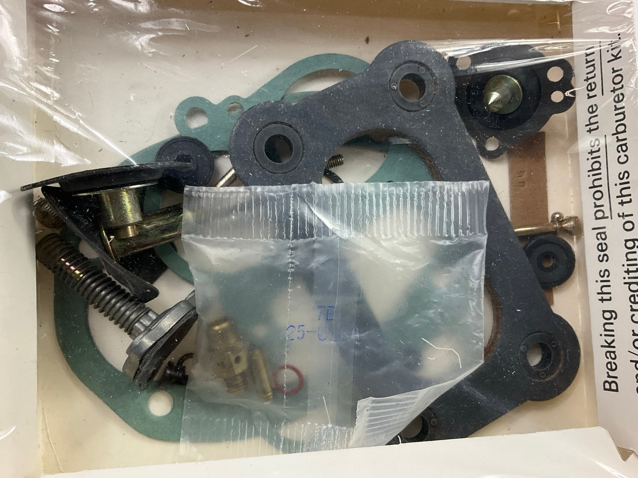 BWD 10698 Carburetor Rebuild Kit 1979-1987 Chevette, 1985-1987 Nova