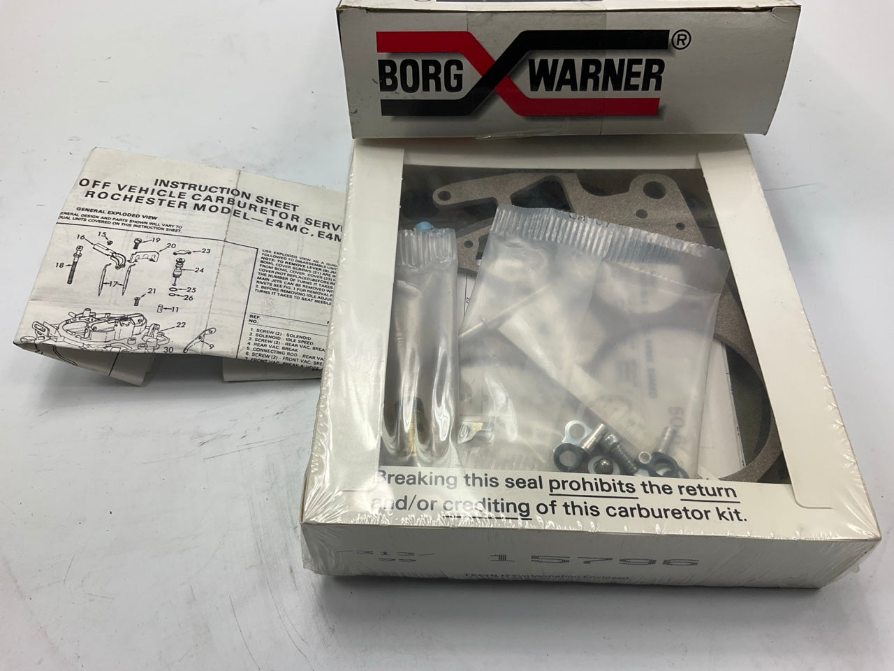 BWD 10719 Carburetor Rebuild Kit For 1981 Pontiac 301-V8 Rochester E4ME