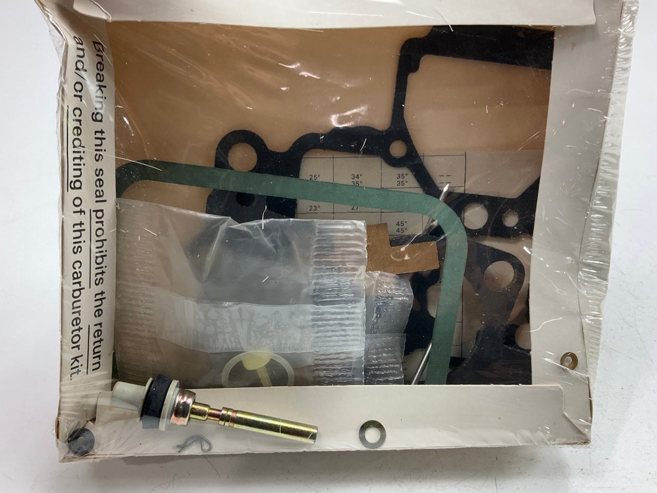 BWD 10775 Carburetor Rebuild Kit
