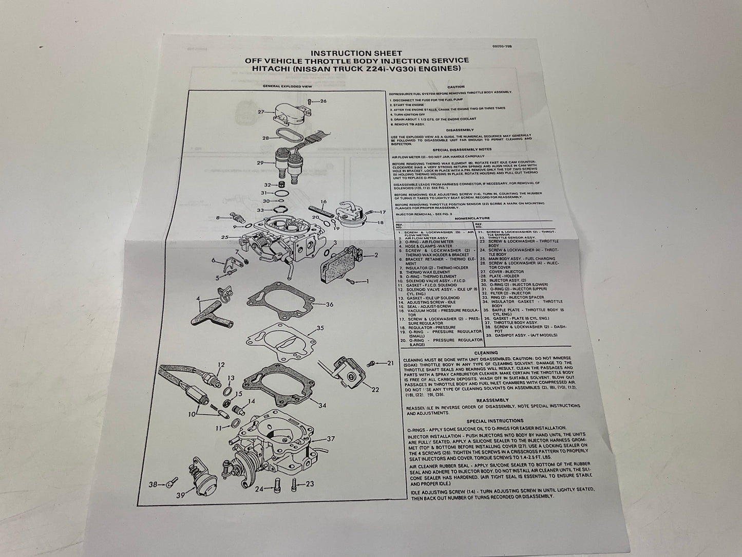 BWD 10878A Fuel Injection Throttle Body Injection Kit