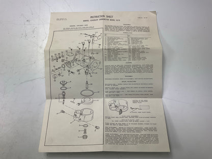 BWD 12050 Carburetor Rebuild Kit For Marvel Shebler DLTX