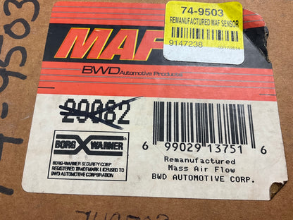 REMAN. BWD 29082 MAF Mass Air Flow Sensor For 1991-1993 Ford Escort 1.9L