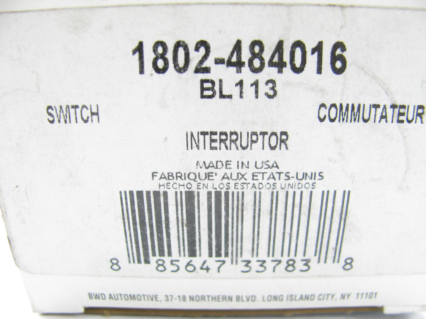 BWD BL113 A/C And Heater Control Selector Switch - 1802-484016 HS-385