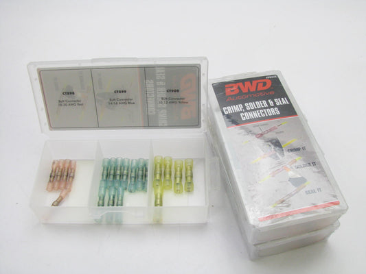 (3) Packs - BWD BWA26 Crimp, Solder & Seal Butt Connectors Terminals