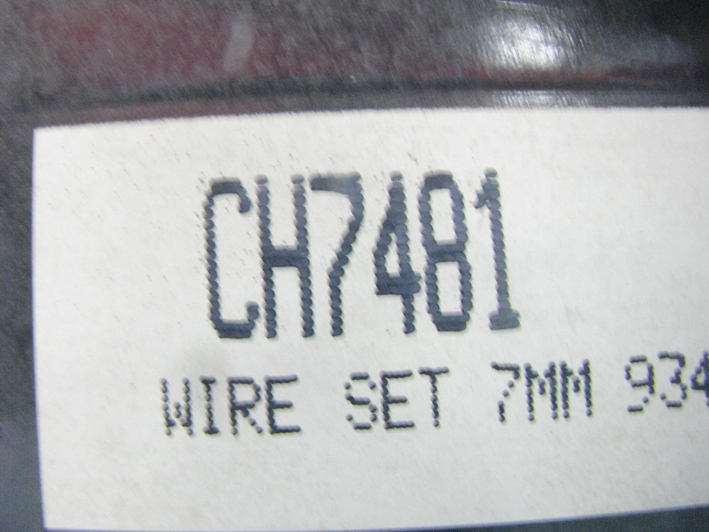 BWD CH7481 Ignition Spark Plug Wire Set