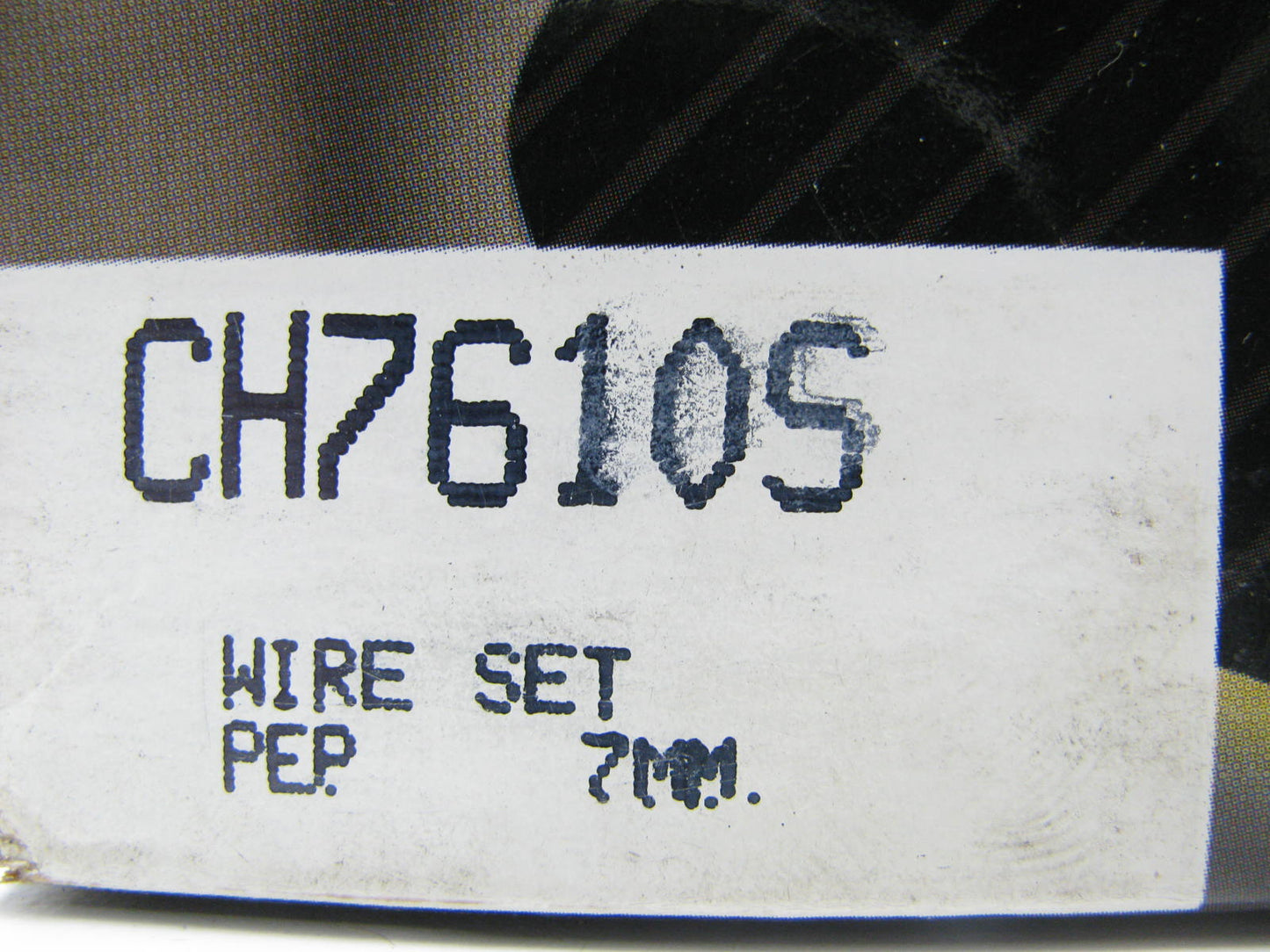 BWD CH7610S Ignition Spark Plug Wire Set - 1988-1991 CHEVY GM 4.3L V6 S10 S15