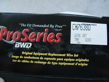 BWD CH7638D Ignition Spark Plug Wire Set For 1989-2000 Chrysler 3.0L-V6