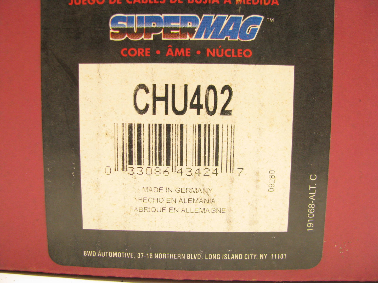 BWD CHU402 Ignition Spark Plug Wire Set With Distributor Cap - 1987-1992 Tercel