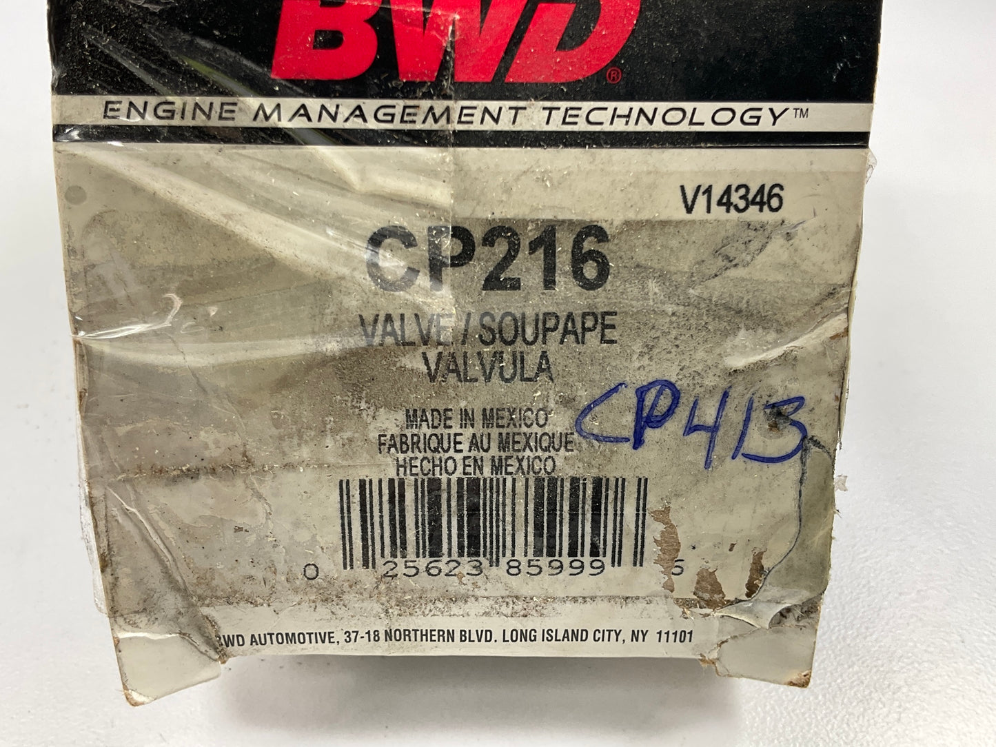 BWD CP216 Vapor Canister Purge Valve OEM Denso # 184600-9170