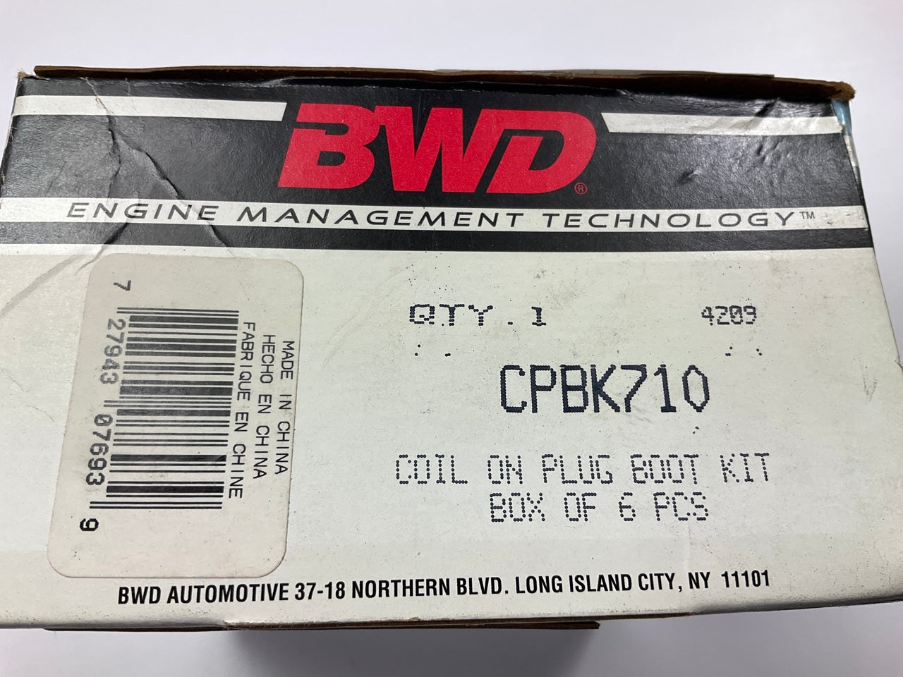 BWD CPBK710 Direct Ignition Coil On Plug Boot Kit