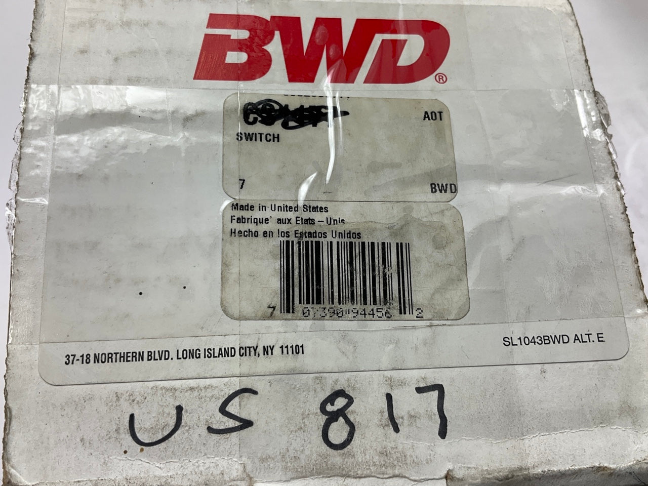 BWD CS1177 Ignition Lock Cylinder And Switch, AUTOMATIC TRANS ONLY