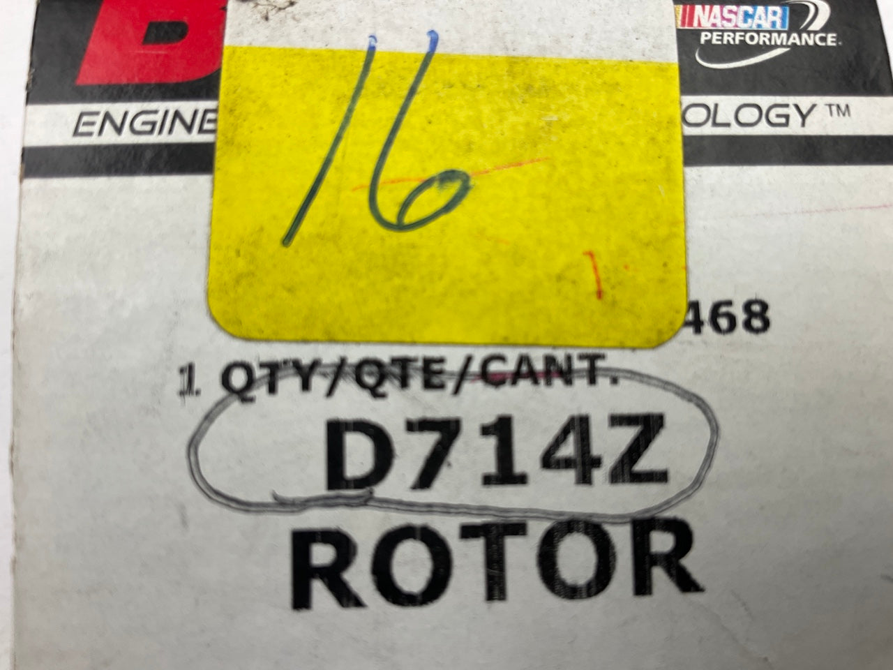 BWD D714Z Ignition Distributor Rotor For 1985 Civic 1.3L, 90-93 Accord 2.2L I4