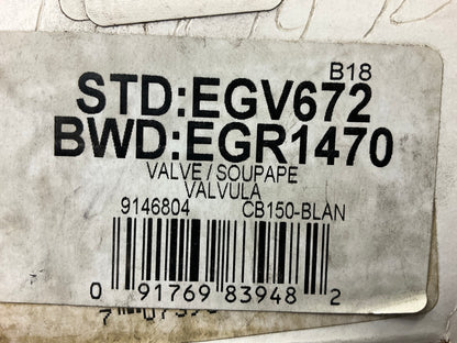 BWD EGR1470 Exhaust Gas Recirculation (EGR) Valve