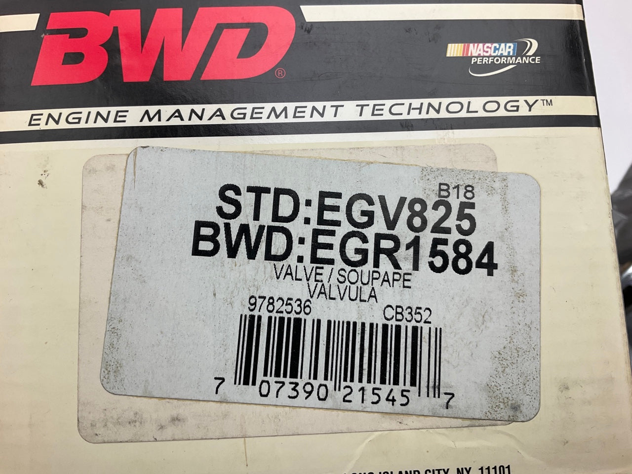 BWD EGR1584 EGR Valve