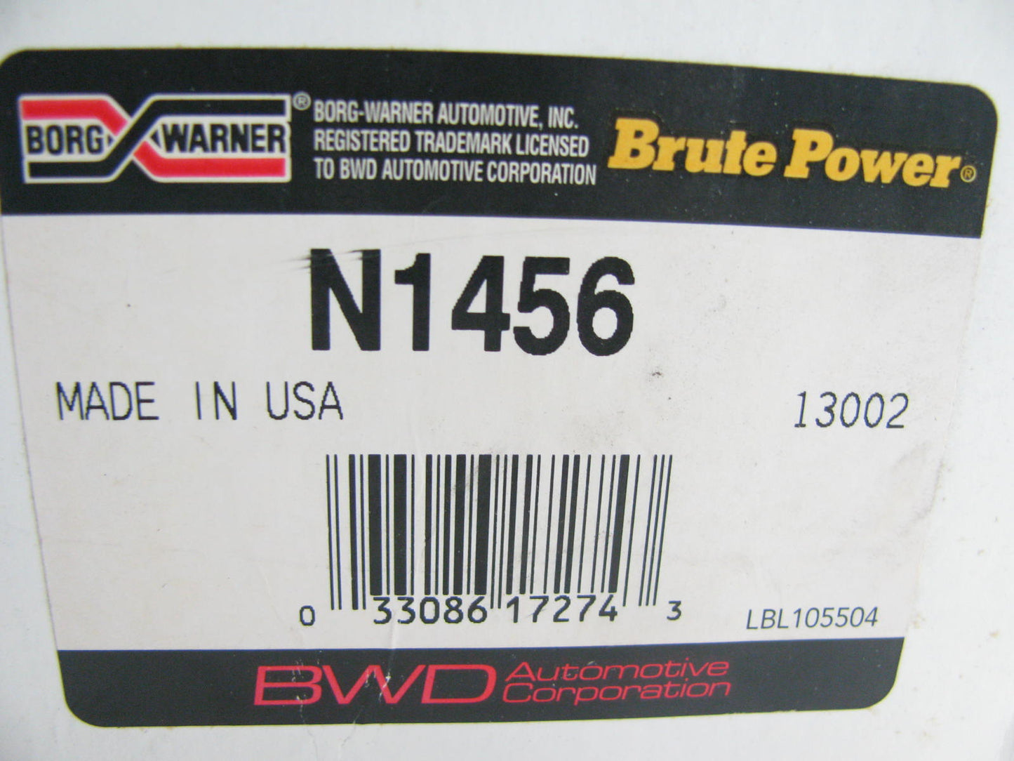 BWD N1456 Manual Transmission Clutch Release Bearing