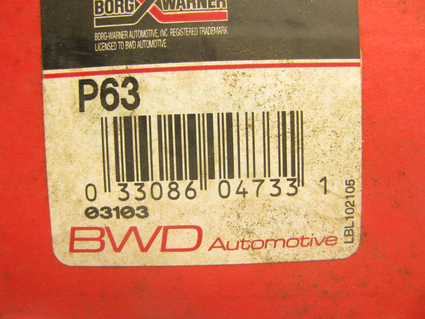 BWD P63 Replacement In-Tank Electric Fuel Pump