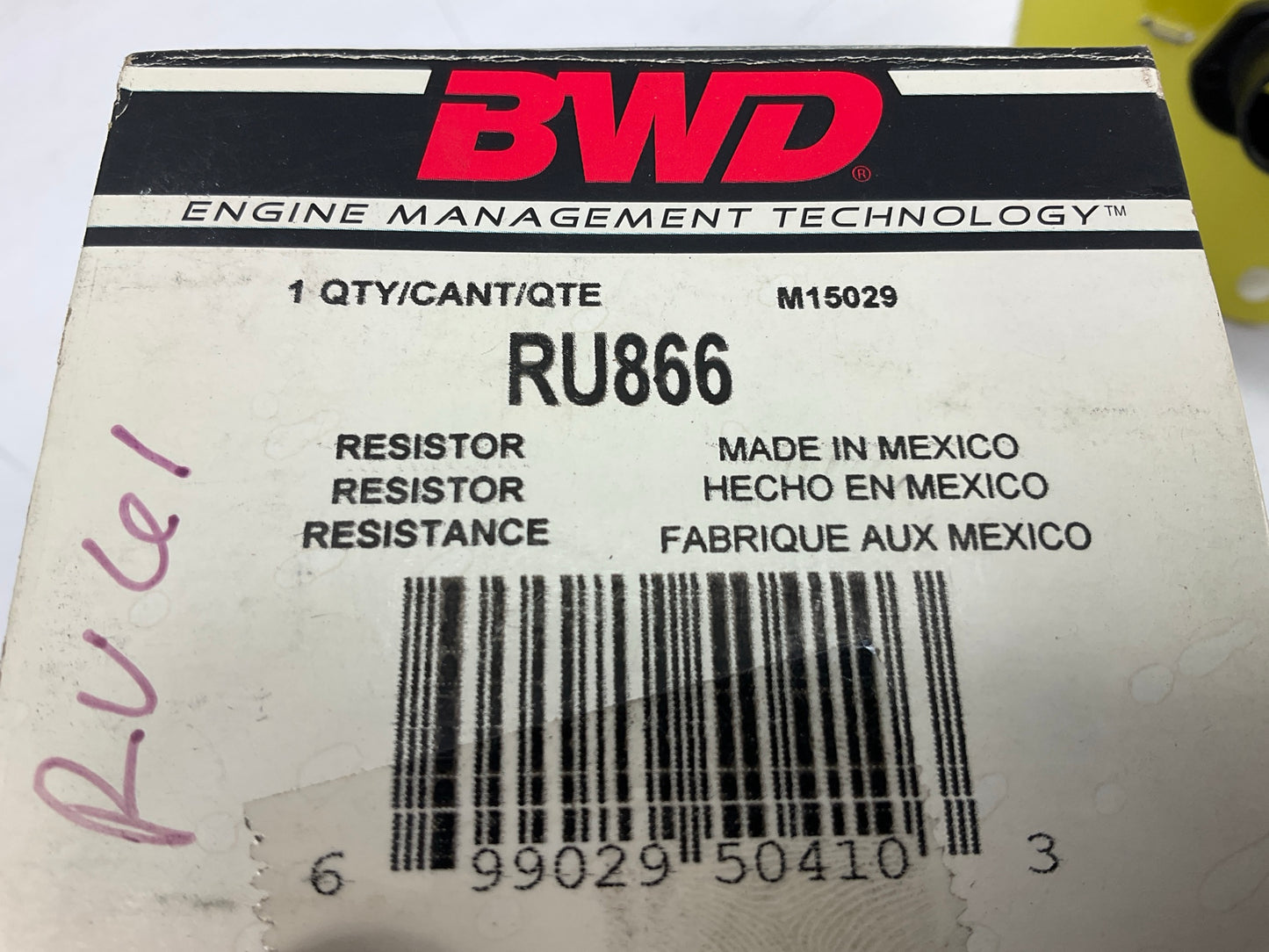 BWD RU866 HVAC Blower Motor Resistor