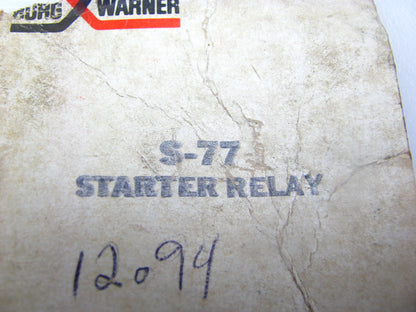 BWD S-77 Starter Relay