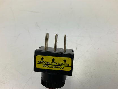 BWD S7003 Universal Red Illuminated Toggle Switch (ON-OFF) 12V @ 20 Amps