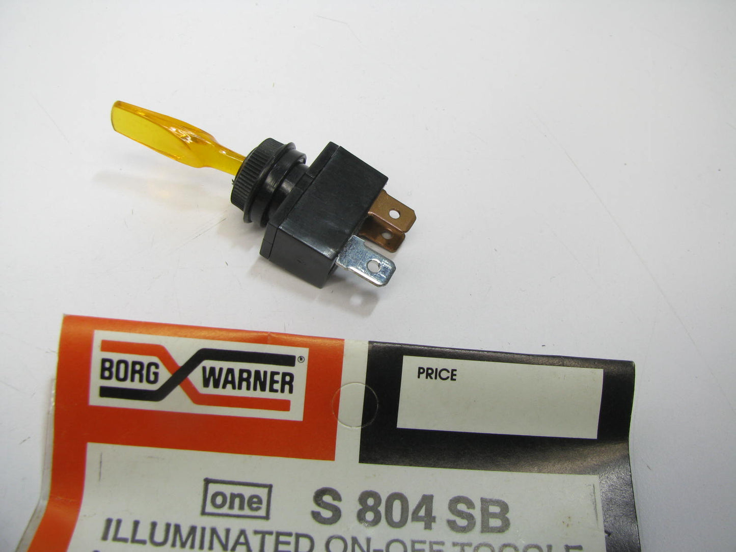 BWD S804SB Illuminated On-Off Toggle Switch - Amber 12V 16 Amp