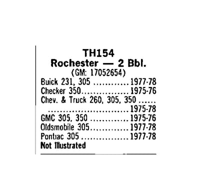 1977-1978 Olds Pontiac 305 Rochester 2BBL Carburetor Choke Thermostat 17052654