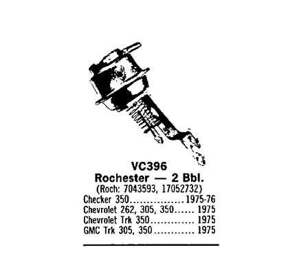 1975 CHEVY 262 305 350 W/ Rochester 2BBL Carburetor Choke Pull-Off - BWD VC396