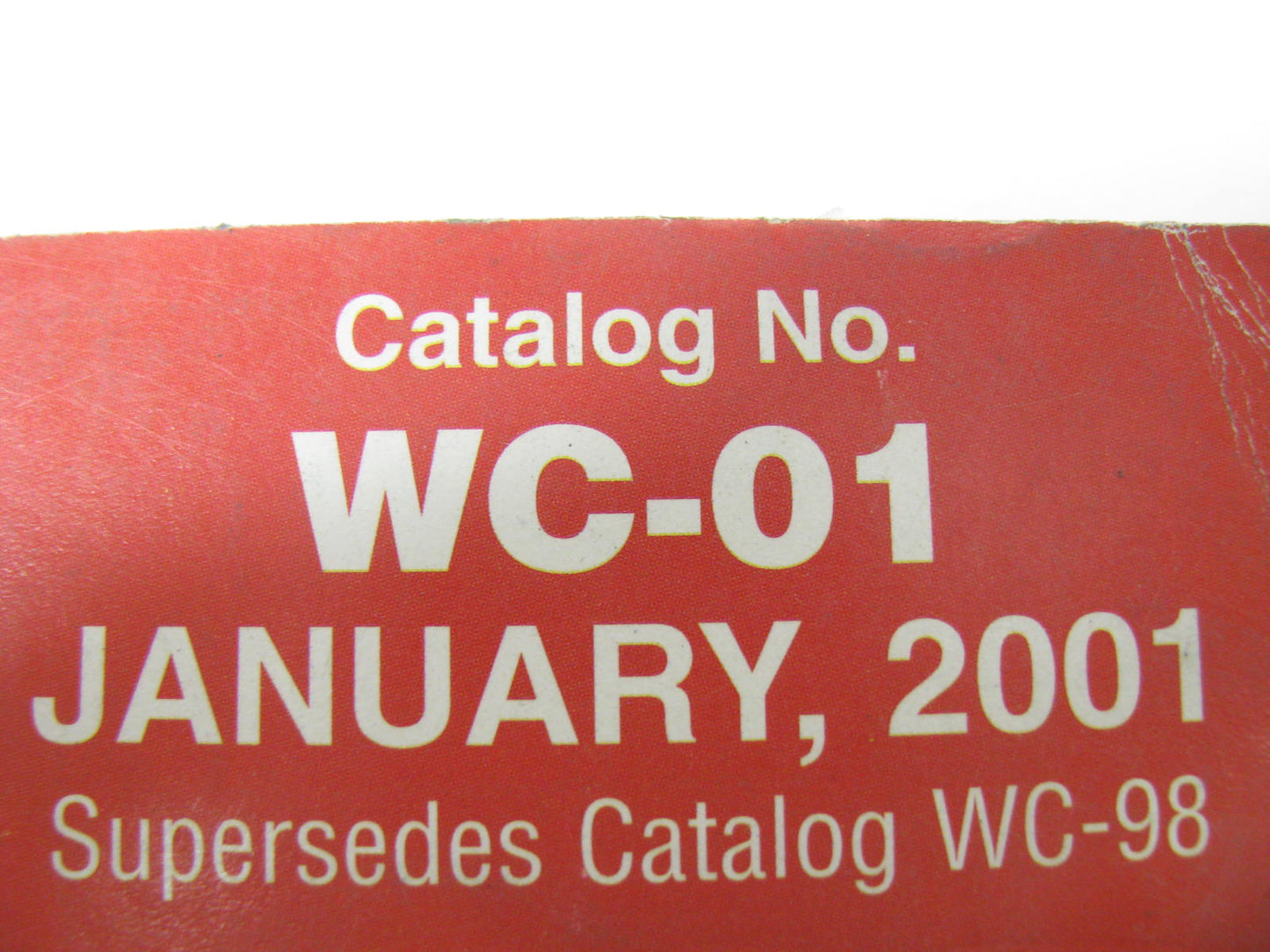 BWD Borg Warner WC01 Auto Parts Catalog  Wire Sets, Battery Cables, 2001 Edition