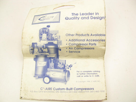 C-aire 140-7575 Air Compressor Vertical Check Relief Valve 3/4'' Copper X 3/4 MPT